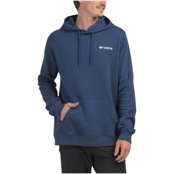 COSTA Logo Print Fleece Hoodie - Picture 1 of 5